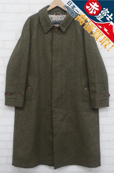 2J7971/未使用品 エヴィス DUBLIN ヘリンボーンツイードウールバルマ 