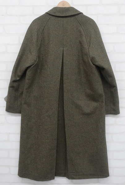2J7971/未使用品 エヴィス DUBLIN ヘリンボーンツイードウールバルマ 