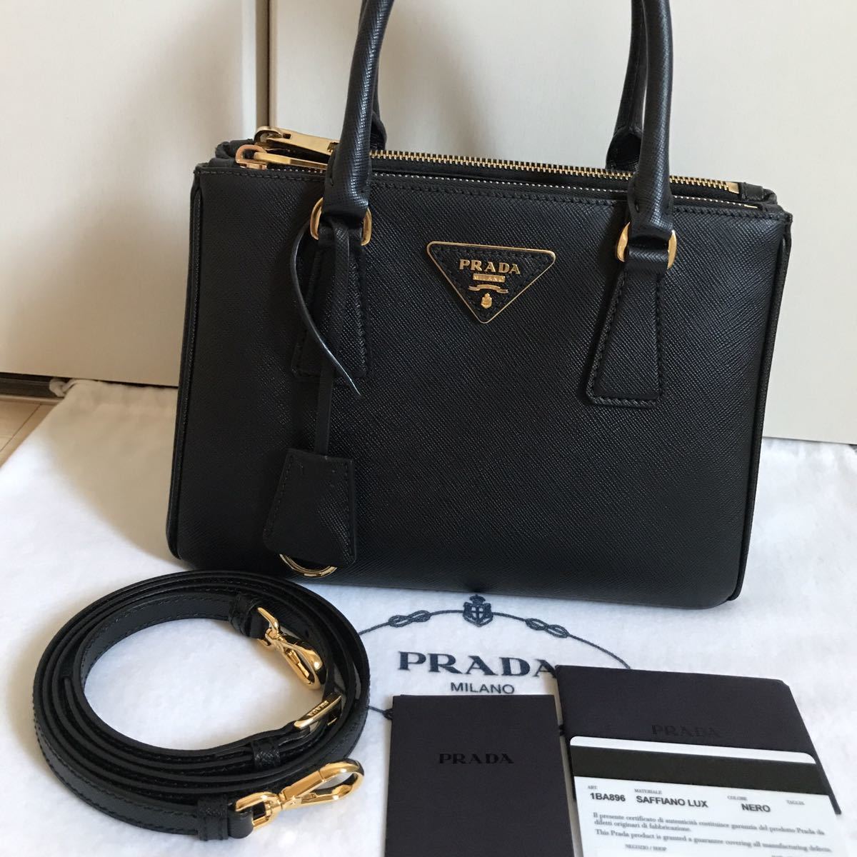 ガレリア PRADA プラダ ミニ 2way - 極美品プラダサフィアーノ 