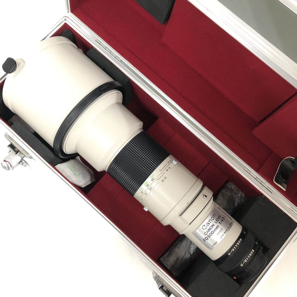 キャノン CANON New FD 500mm F4.5 L #1163 蛍石採用の超望遠