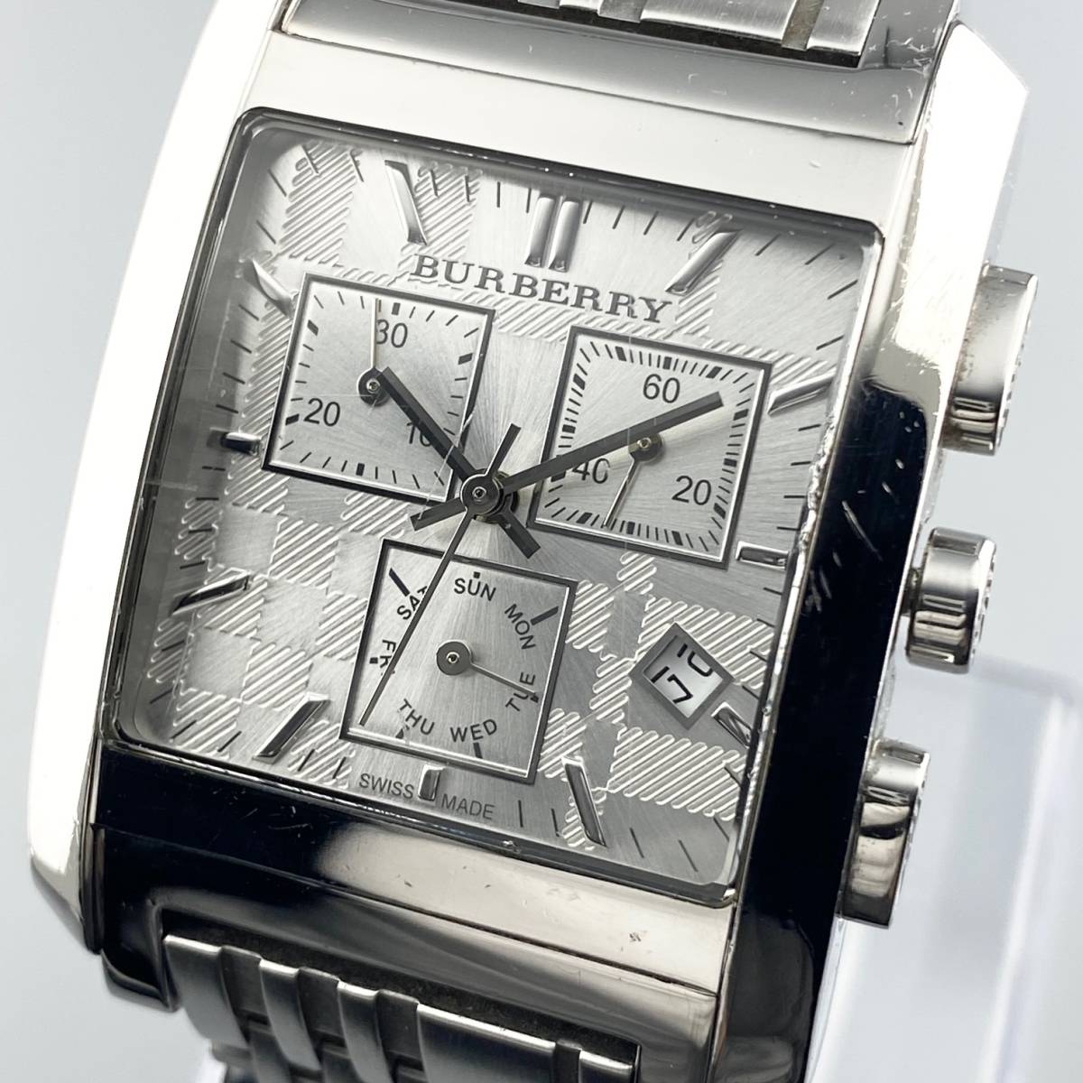希少】BURBERRY バーバリー 腕時計 BU9381 クロノグラフ 黒 Amazon.co 
