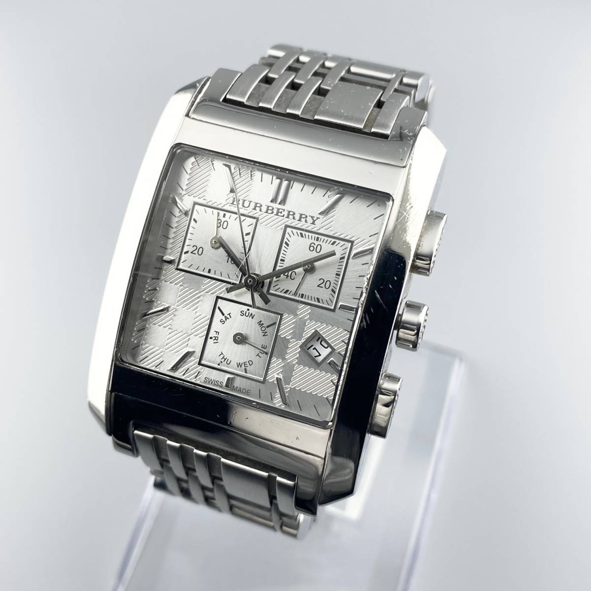 1円～】BURBERRY バーバリー 腕時計 メンズ クロノグラフ BU1560 