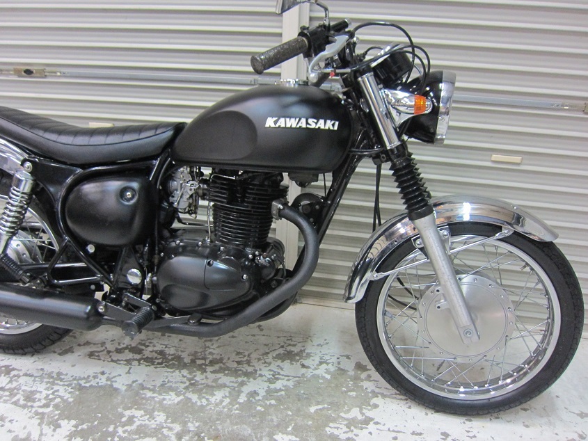 カワサキ エストレヤRS カスタム 艶消し ブラックカスタム BJ250A 好調