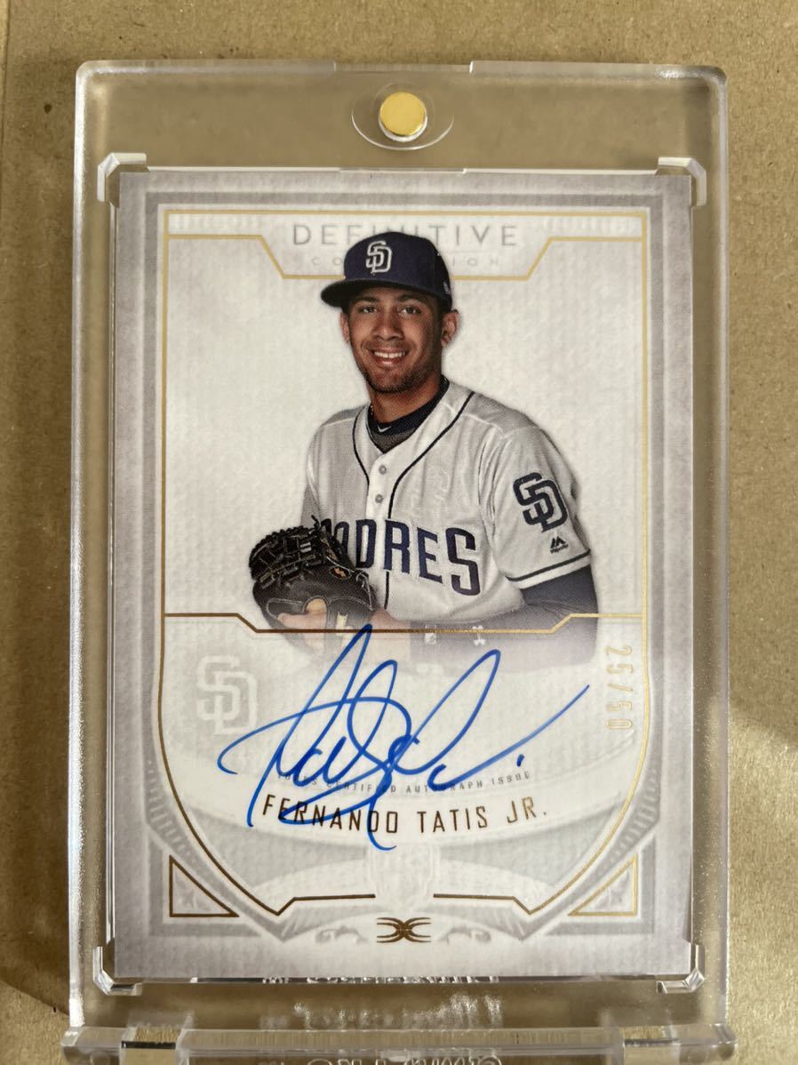 Tatis Jr.】 2019 topps definitive MLB auto RC ルーキー 直筆サイン 
