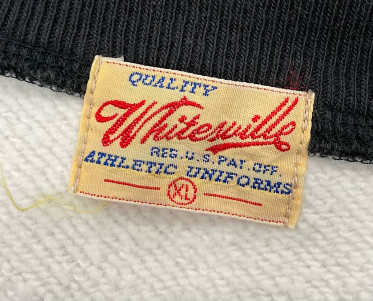 □ WHITESVILLE スウェット ジップカーディガン ノーカラーブルゾン 
