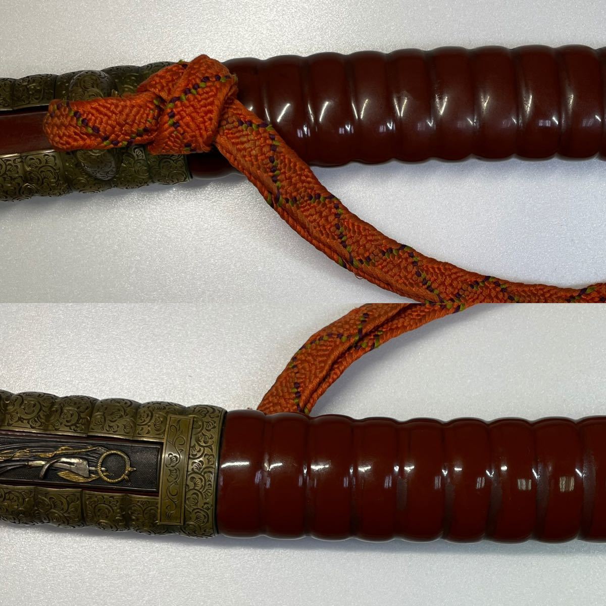 刀装具　薩摩鞘　脇差柄前　西南戦争期　蔵出し品 刀装具 薩摩鞘 脇差柄前 西南戦争期 蔵出し品