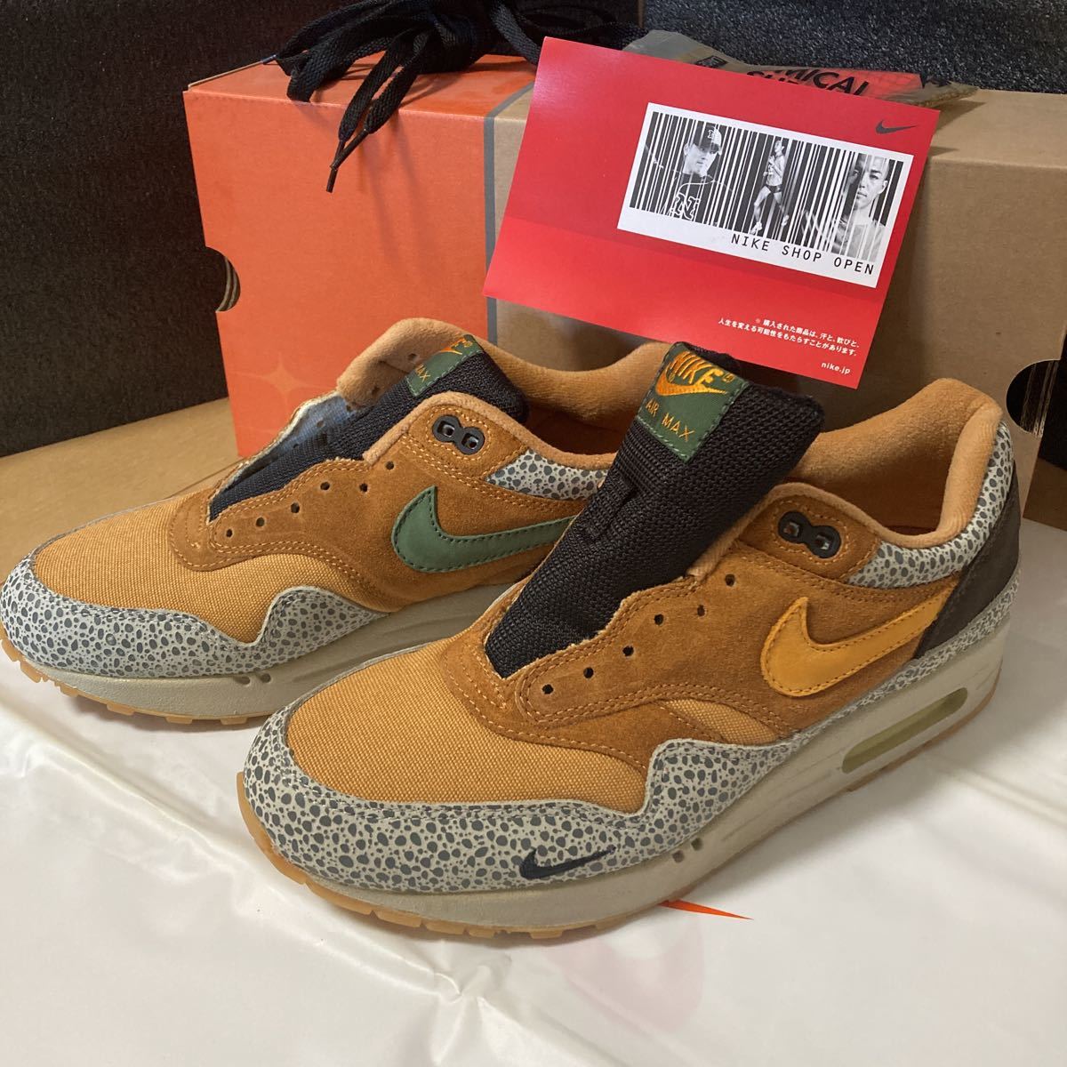 2002年NIKE AIR MAX 1 B atmos Safari新品未使用！