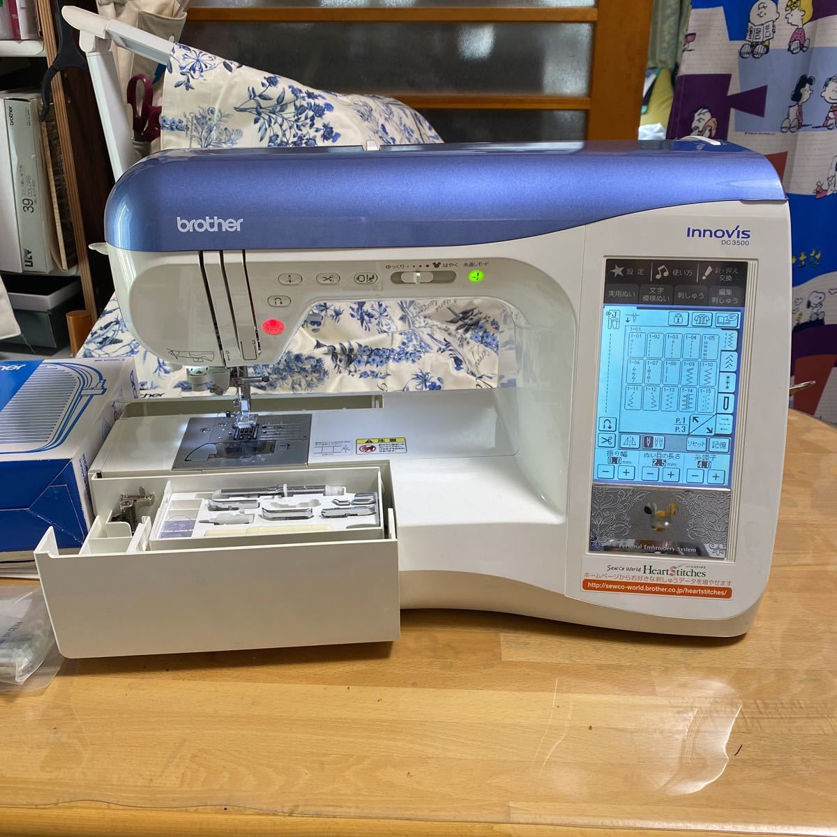ブラザー刺繍ミシン イノヴィス 3500DC 中古 刺繍機付 【公式通販】