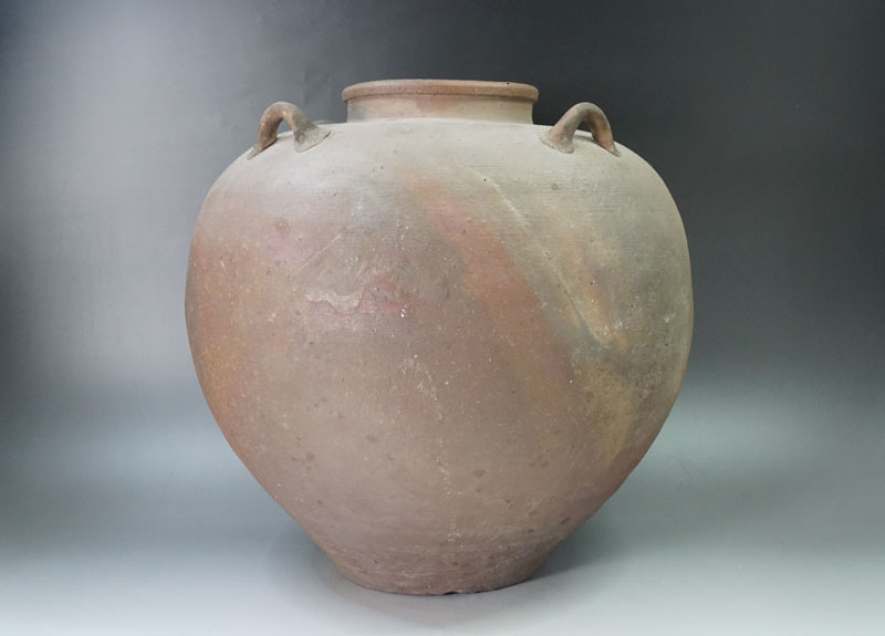 耳つき　壺　50　備前焼 古備前 備前焼 Yahoo!オークション - 重さ4．2Kg室町時代 古備前三耳壺