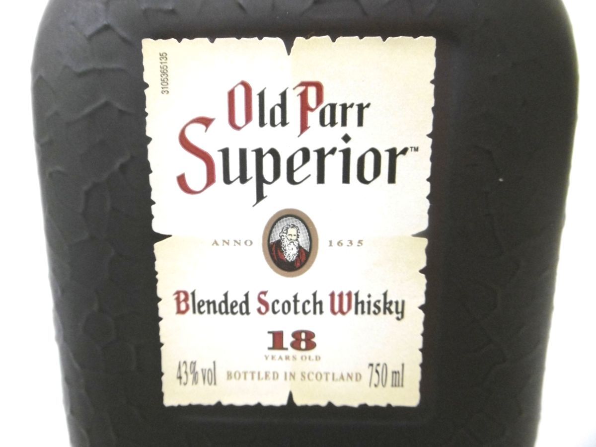 飲料 古酒 未開栓 4本セット Old Parr Superior オールドパー