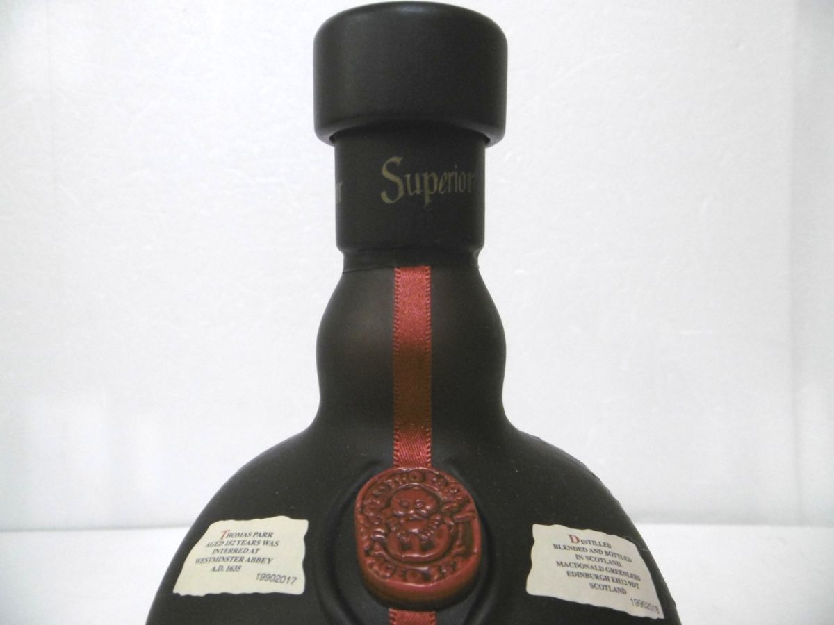 飲料 古酒 未開栓 4本セット Old Parr Superior オールドパー