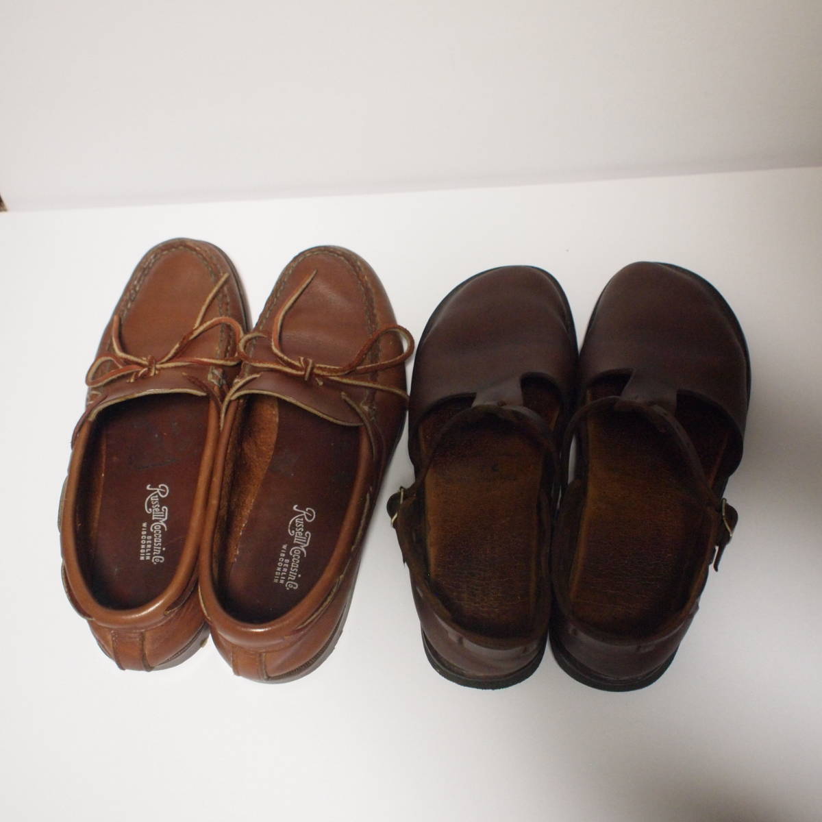 オーロラシューズ AURORA SHOES SHOES(オーロラシューズ) ウエストインディアン SHOESメーカー直営 送料込　オーロラシューズ　茶　23～23.5cm位　AURORA SHOES 