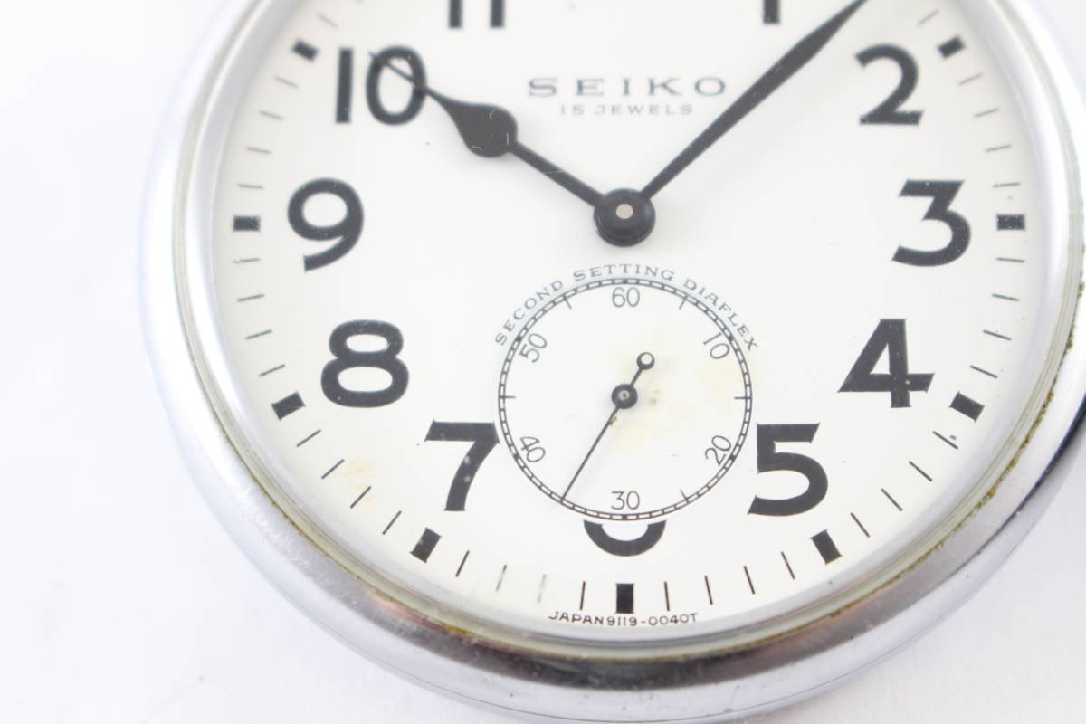 SEIKO セイコー SECOND SETTING DIAFLEX 15石 9119-0040T 手巻き 
