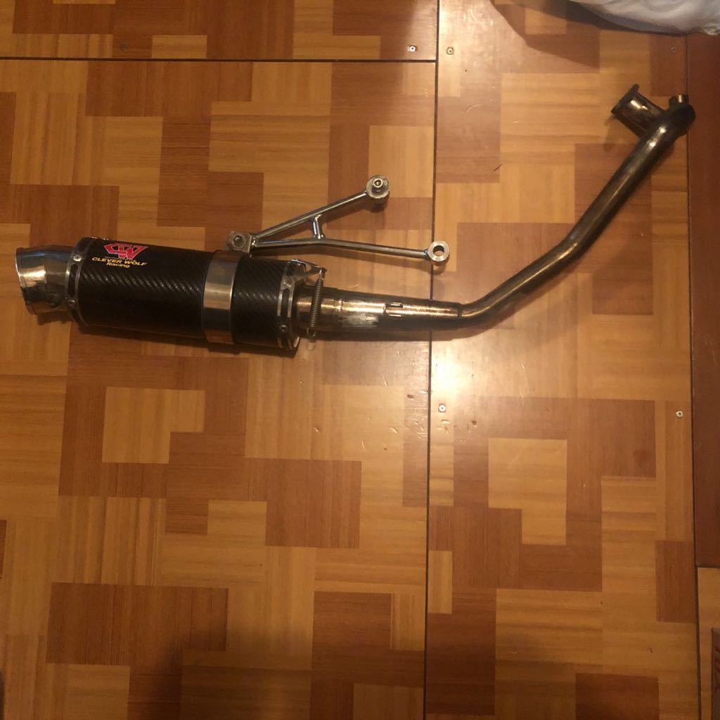 アドレスv125 DCRレーシングマフラー 中古良品(マフラー本体（社外 