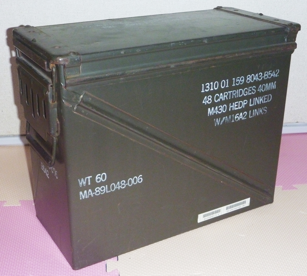 米軍実物 40mm弾薬箱 M430 HEDP アーモ缶 大型 楽天市場】米軍 実物