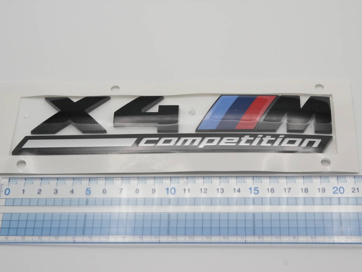 BMW 純正 F98 X4M Competition リアトランク エンブレム (51148077611) F98G02F48E83F25F26E71X1X3X4X6_3