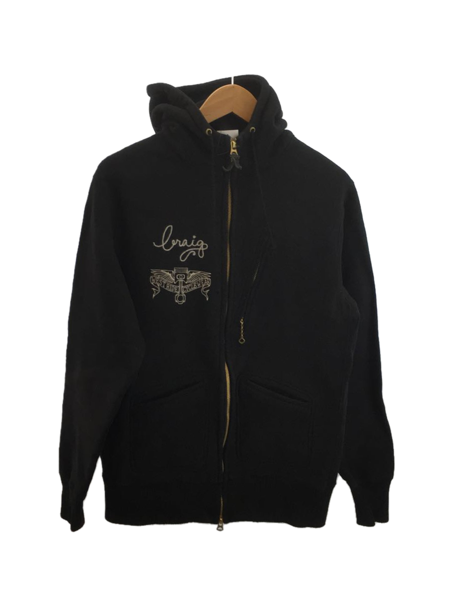 WEST RIDE◆ウエストライド/ジップパーカー/40/コットン/BLK