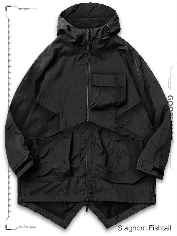 大人気，100%新品 GOOPiMADE グーピーメイド STAGHORN FISHTAIL UTILITY PARKA JACKET フィッシュテール ユーティリティー ハーカ シャケット(XLサイズ以上)｜売買されたオークション情報、yahooの商品情報をアーカイブ公開 - XLサイズ以上