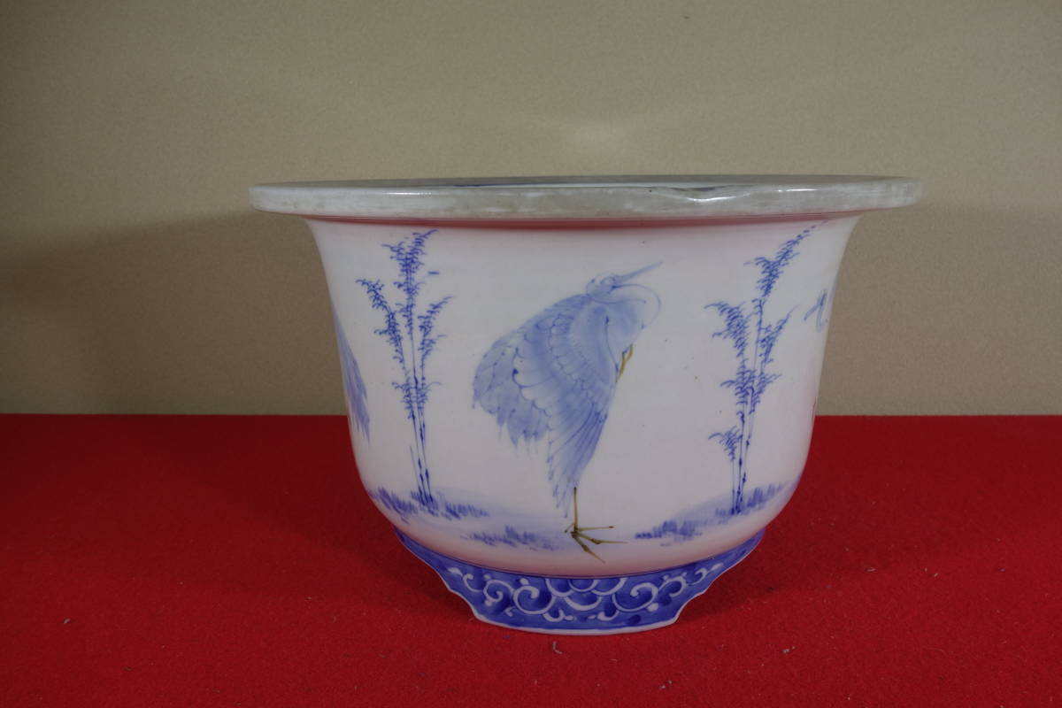 020. 陶翠窯 3.盆栽鉢 エン付長角3号盆栽鉢⁄