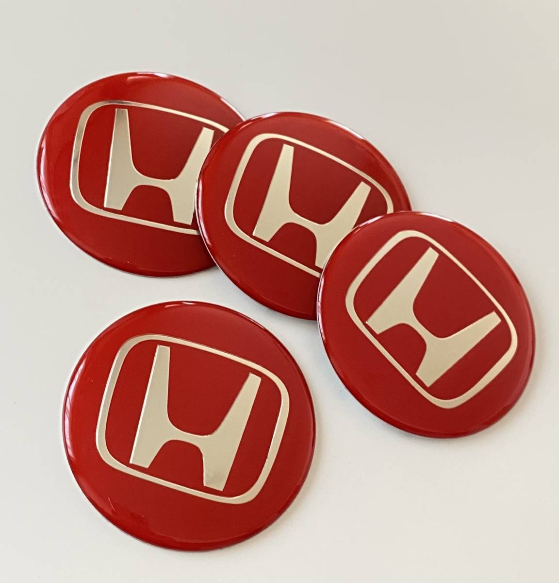 ホンダ ステッカー ホイールキャップステッカー バッジ シール レッド赤 65mm 4枚 社外品 売買されたオークション情報 Yahooの商品情報をアーカイブ公開 オークファン Aucfan Com