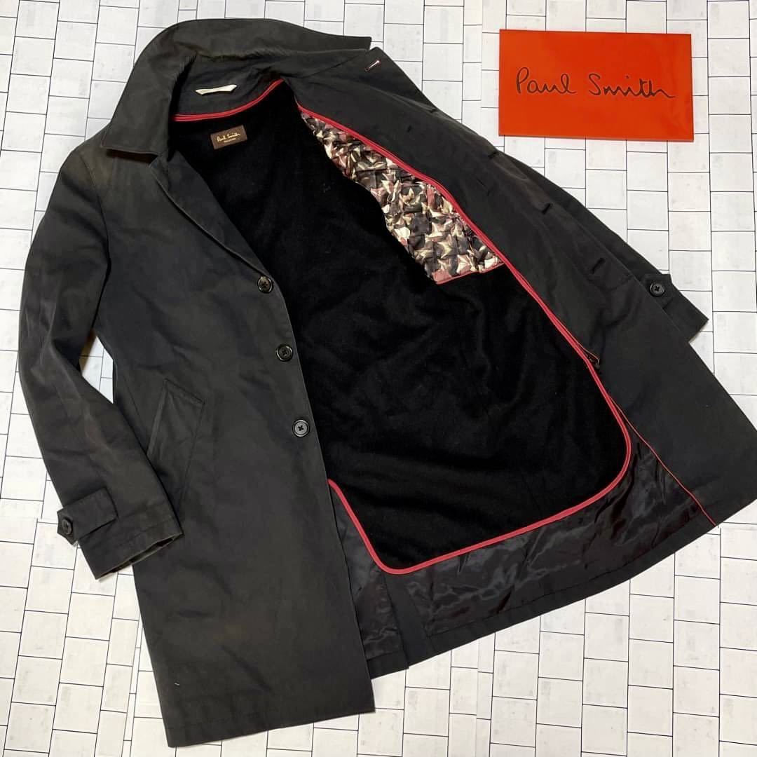Paul Smith メンズ花柄ライナー付 ステンカラーコート Paul Smith