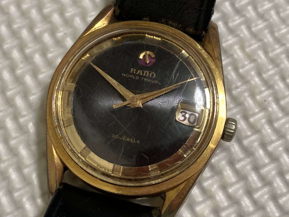 RADO ラドー WORLD TRAVEL メンズ手巻き時計 黒文字盤 【公式通販】