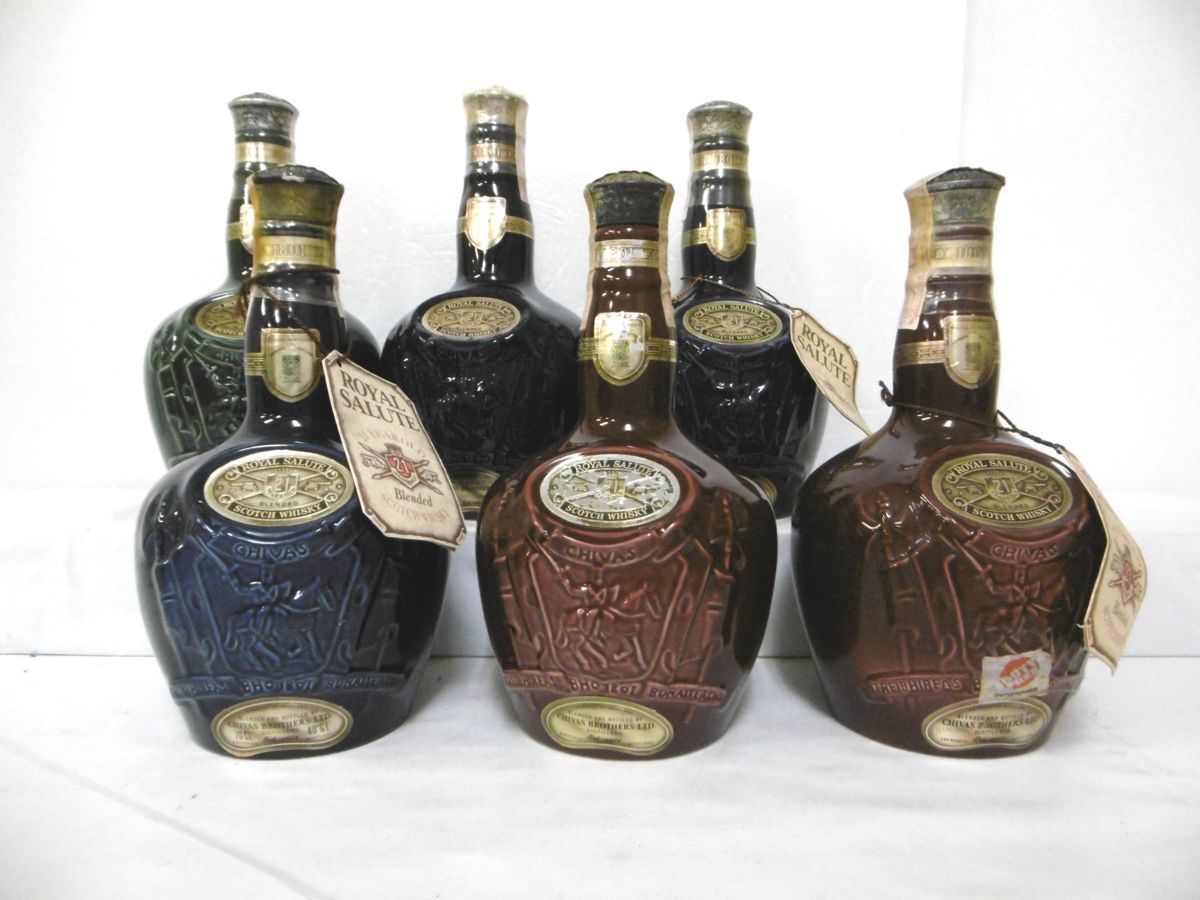 ウイスキー 6本セット ロイヤルサルート等 古酒 未開栓 6本セット ROYAL SALUTE ロイヤル サルート スコッチ