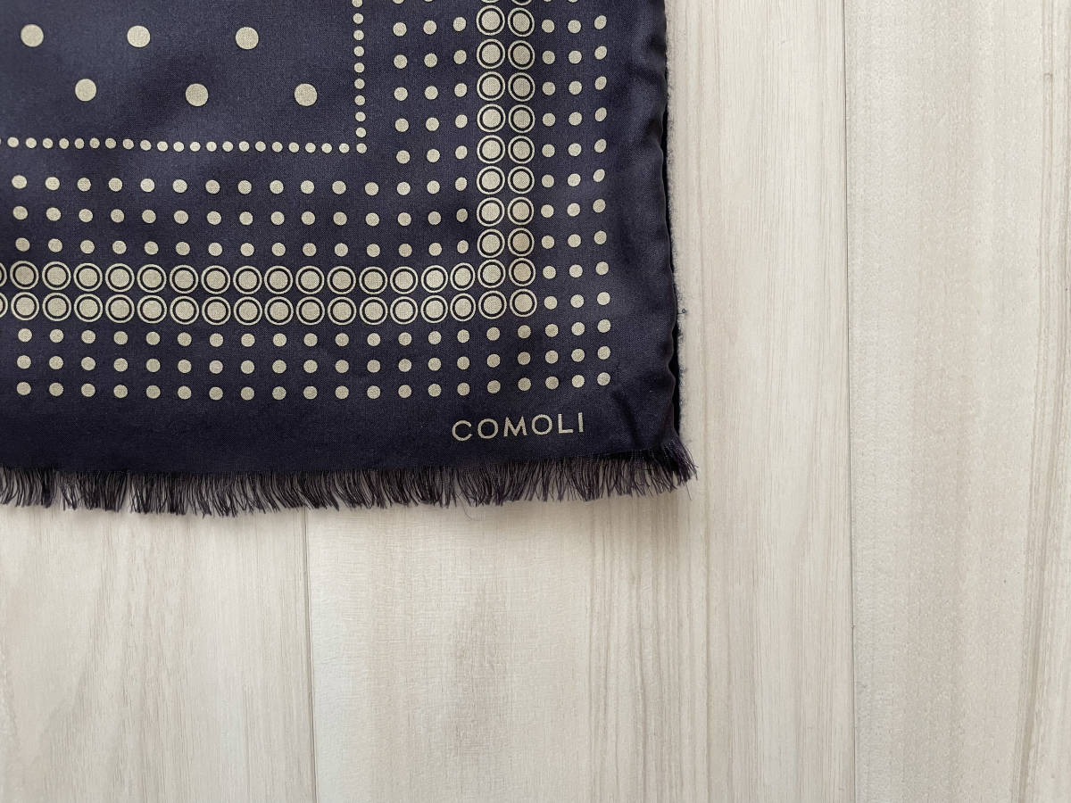 COMOLI コモリ シルクドットマフラー ストール AURALEE Graphpaper