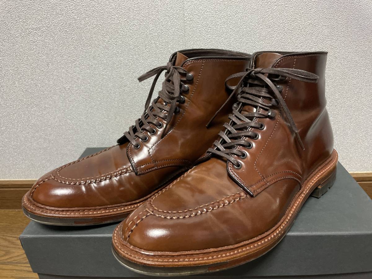 Aldenオールデン レザーソール別注 シガーコードバンタンカーブーツ 