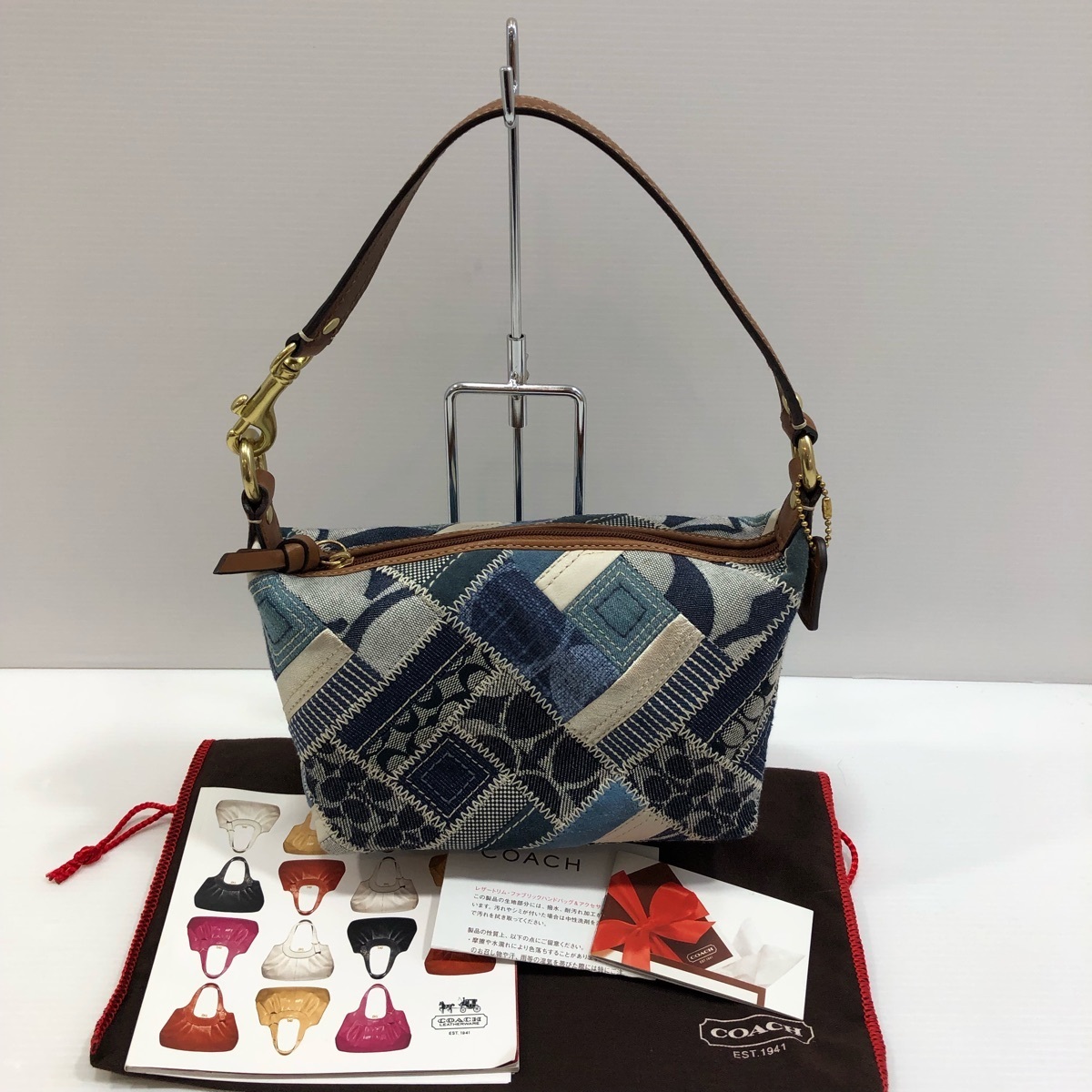 COACH コーチ キャンバス レザー シグネチャー ワンショルダーバッグ