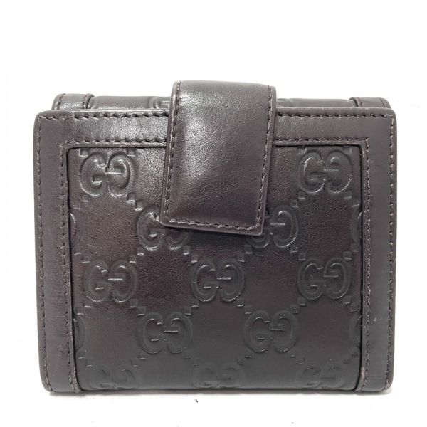 グッチ GUCCI Wホック財布 322326 スーキー，シマライン レザー ダークブラウン 財布 グッチ GUCCI レザー グッチの財布。時代を超えて輝く「グッチ ジャッキー 1961」の
