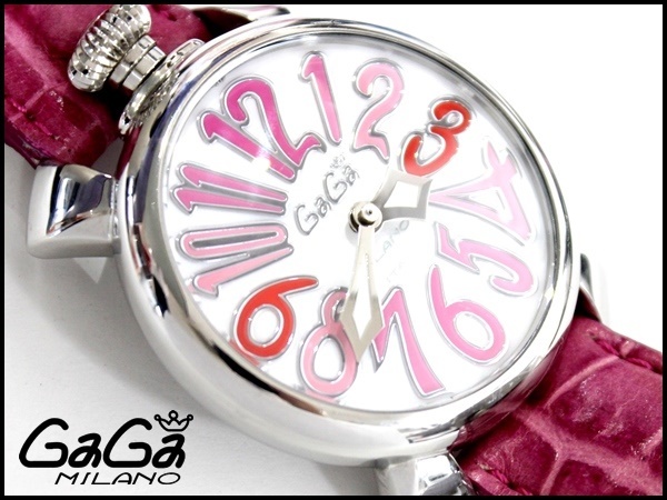 ジャンク】ガガミラノ マヌアーレ40mm 5020.6 クォーツ GaGa MILANO 