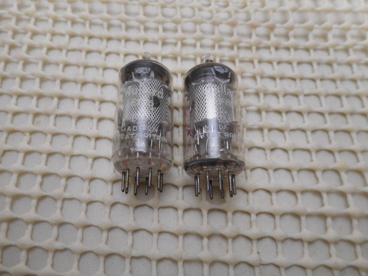 MULLARD EF86 x 2 中古・計測済み 英国ムラード社EF86/6267x2本で新型