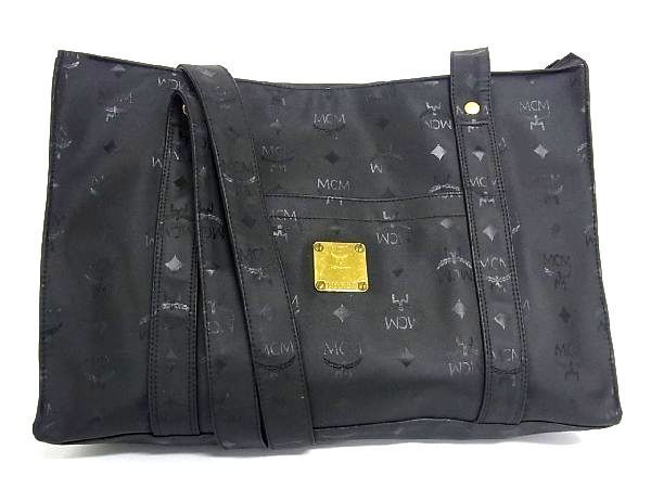 2025，送料無料 1円 MCM エムシーエム ヴィセトス柄 モノグラム ナイロン トートバッグ ショルダーバッグ 肩掛け レディース ブラック系 R3452XC(かばん、バッグ)｜売買されたオークション情報、yahooの商品情 かばん、バッグ
