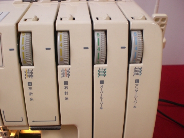 brother 2本針4本糸ロックミシン 作動送り機能付 巻ロックの