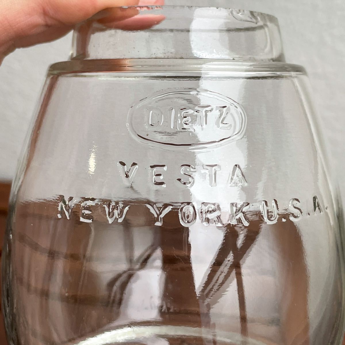 DEITZ VESTA 1934 D.L&W.R.R. 6199 Railroad lanternビンテージ レイル