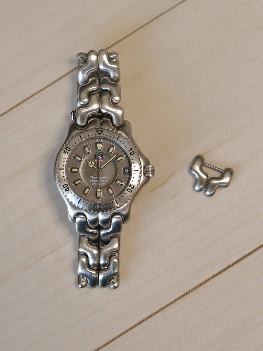 TAG-Heuer タグホイヤー S/el セル シリーズ S89.213-1 グレー文字盤 自動巻き Charonometer クロノメーター ボーイズ OH済み 余りゴマあり