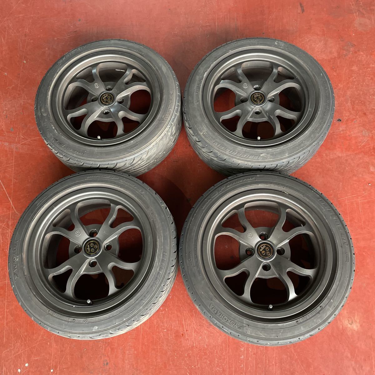 社外 15インチ アルミホイール 7J +42 4本セット ワタナベ 