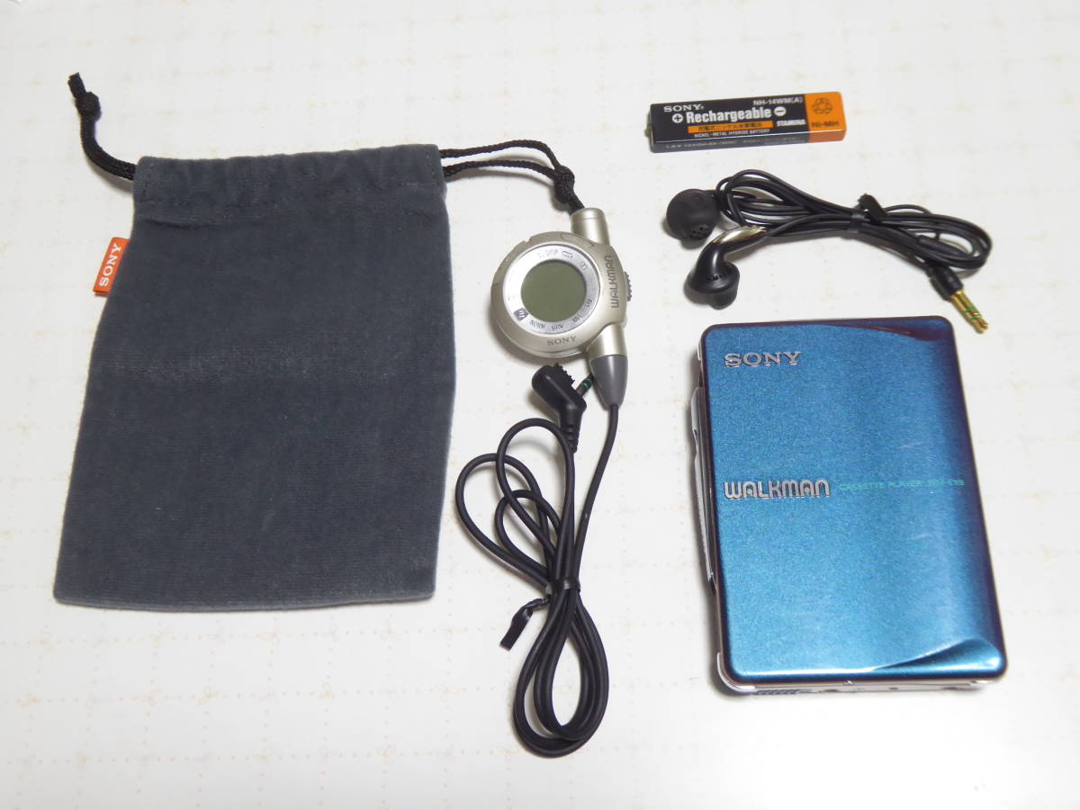 中古】 SONY カセットウォークマン WM-505 ソフトケース 付 ジャンク（札）