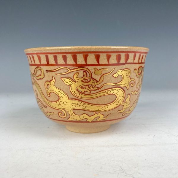 紀州焼 那智黒茶碗 工芸品 那智黒 佳香寒川栖豊 『裏千家』鵬雲斎宗匠