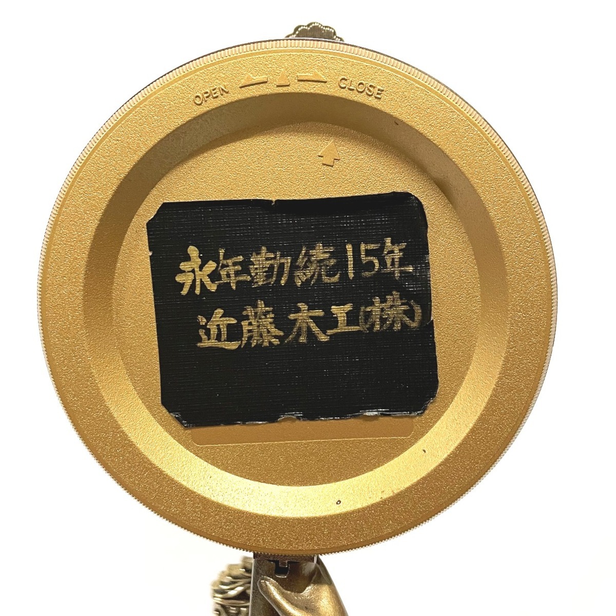 美品】CITIZEN シチズン SWING CLOCK 振り子時計 ブロンズ調 新平和の 