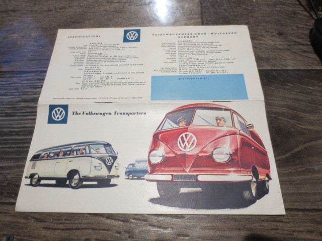 ★★★1950～60 年代　フォルクスワーゲン　VOLKS WAGEN Transporters 　パンフレット 20P その2