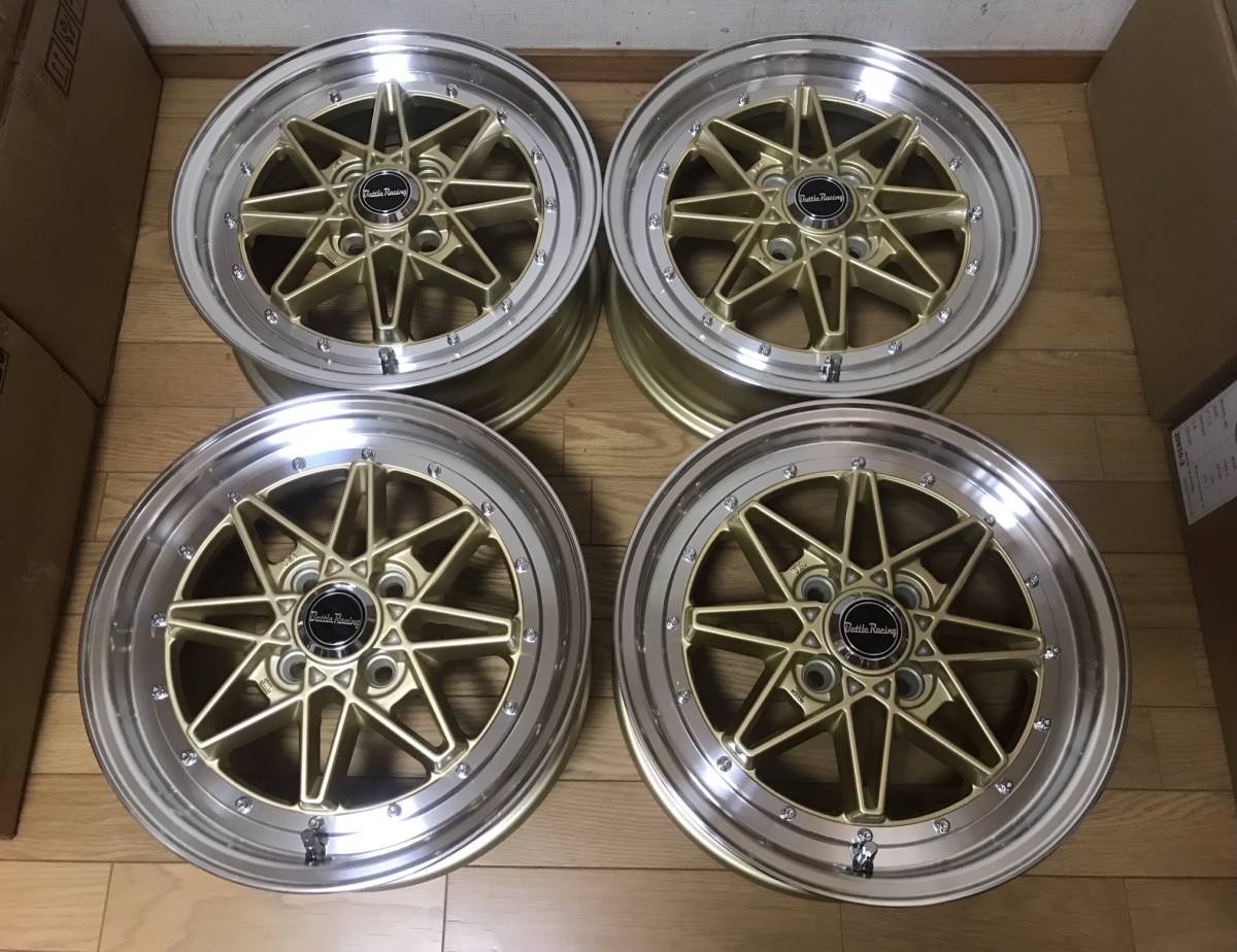 旧車系デザインホイール 15 5 5j 35 Pcd100 ４本セット コンパクトカー カスタム軽カー等に 訳有り処分品 １円スタート 社外品 売買されたオークション情報 Yahooの商品情報をアーカイブ公開 オークファン Aucfan Com