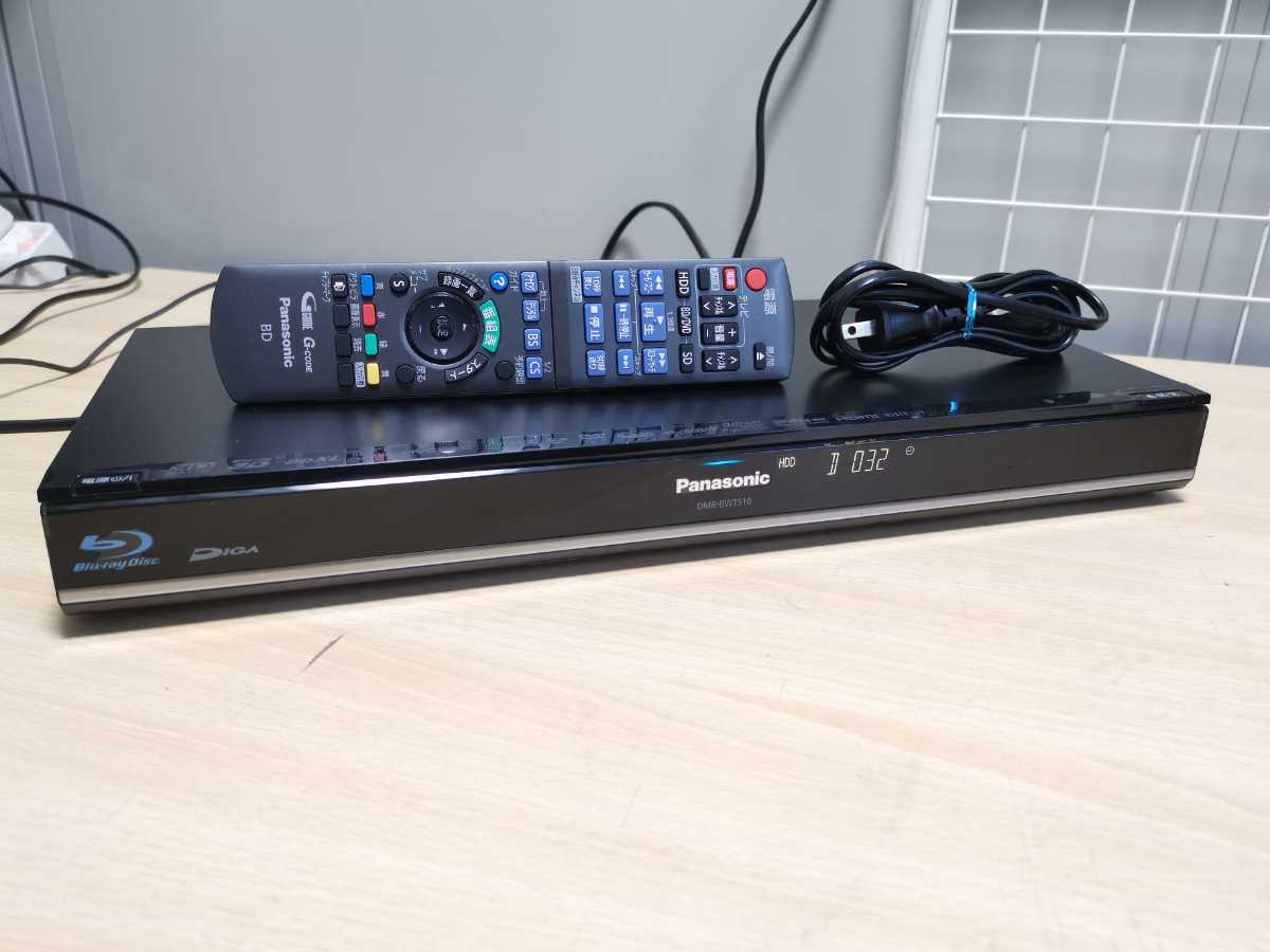 Panasonic パナソニック BDレコーダー DMR-BWT510 リモコン付き（非 