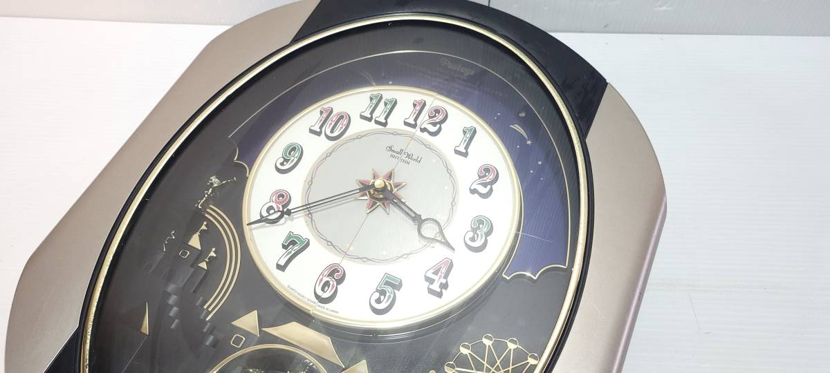 SmallWorld/スモールワールド 4MH751RH リズム 時計 クォーツ からくり 