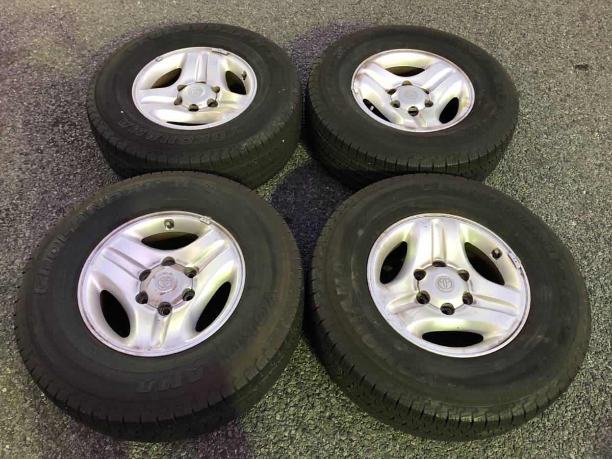 ランクル95プラド 純正ホイール タイヤ 1台分セット(4本) 中古品
