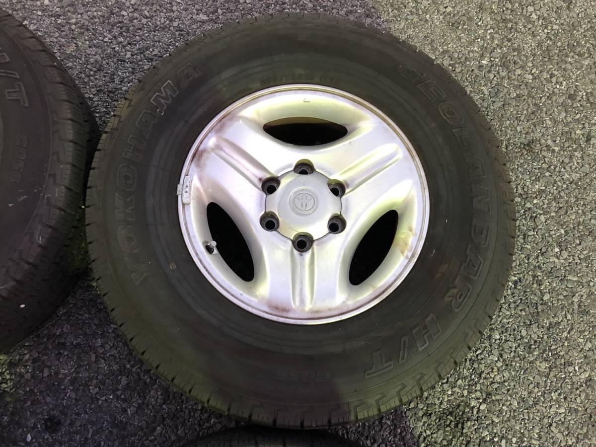 ランクル95プラド 純正ホイール タイヤ 1台分セット(4本) 中古品