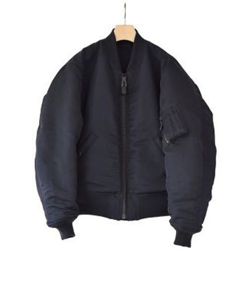 1円スタート 完売商品 COMOLI コモリ/ Silk Nylon MA-1 シルクナイロン