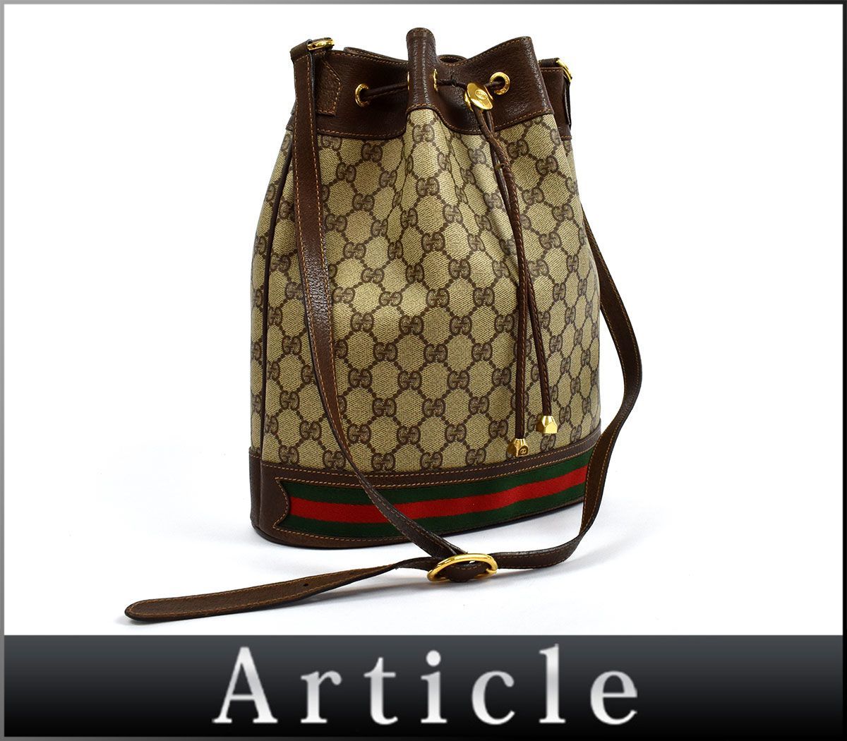 112881〇 GUCCI グッチ シェリー ショルダーバッグ 164.02.085 PVC 