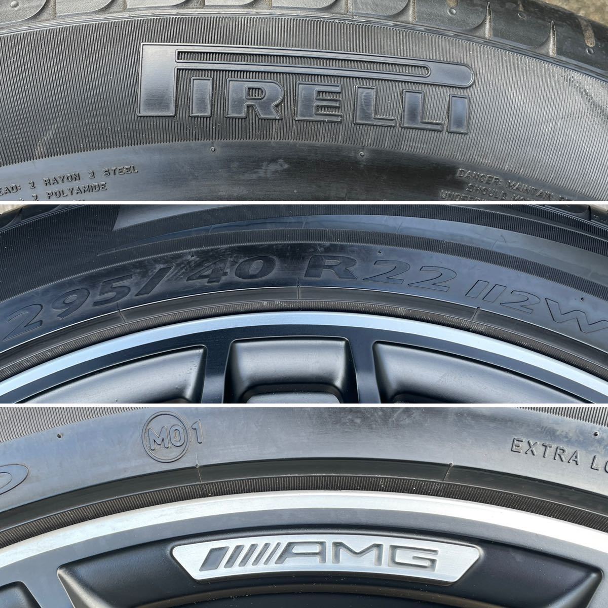 メルセデス ベンツ AMG ホイール タイヤ セット バリ溝 グッドイヤー 